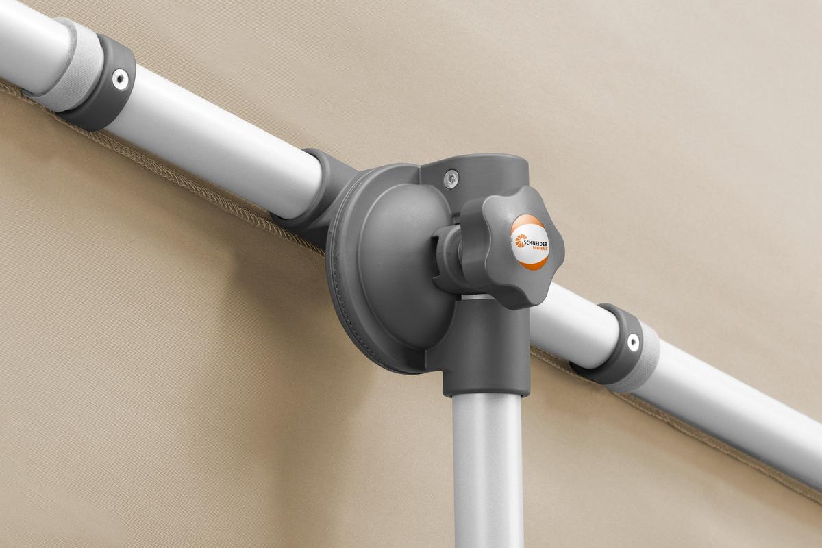 Ampelschirm Novara Bxhxt: 190x188x140 Cm Naturfarben - Anthrazit/Naturfarben, Basics, Textil/Metall (190/188/140cm) - Schneider