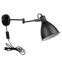 Wandleuchte 21-85238 - Schwarz, Basics, Metall (16/45,6/18,5cm)