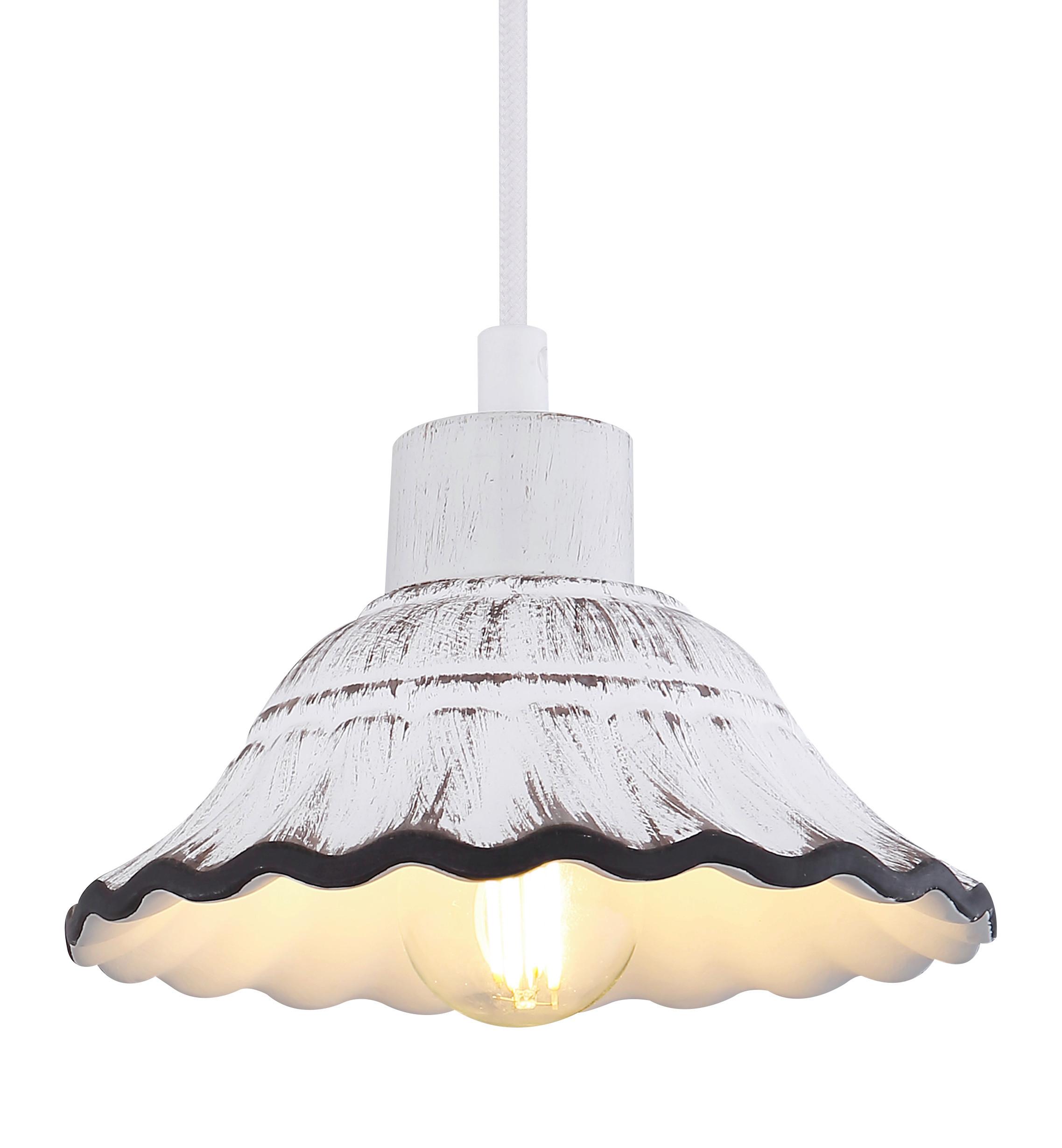 WANDLEUCHTE JOWITA L: 17 CM WEISS