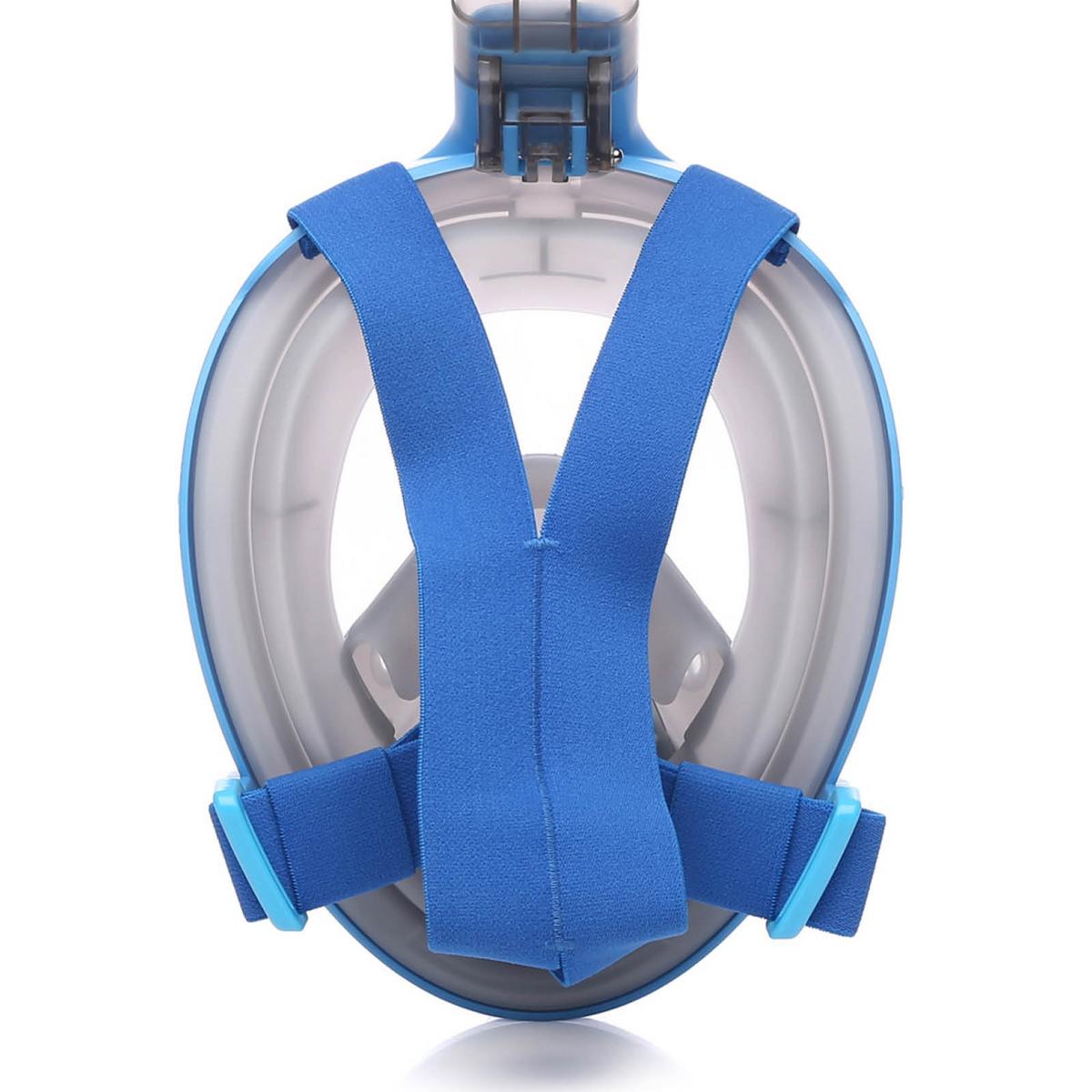 Schnorchelset L/XL mit Abflussventil Blau - Blau, Basics, Kunststoff (42/18,3/17,2cm)