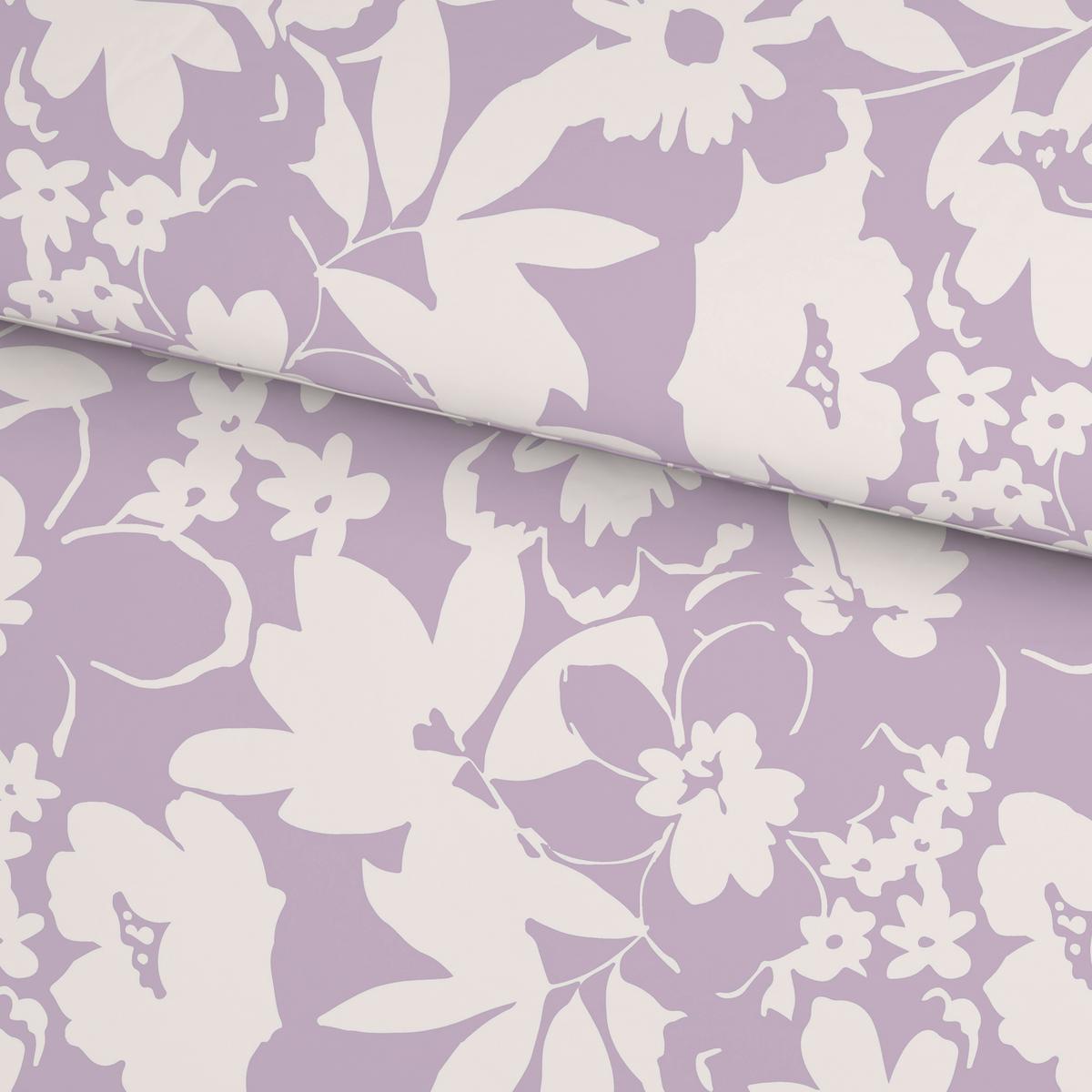 POSTEĽNÁ BIELIZEŇ FLORAL - orgovánová, textil (140/200cm) - Mömax