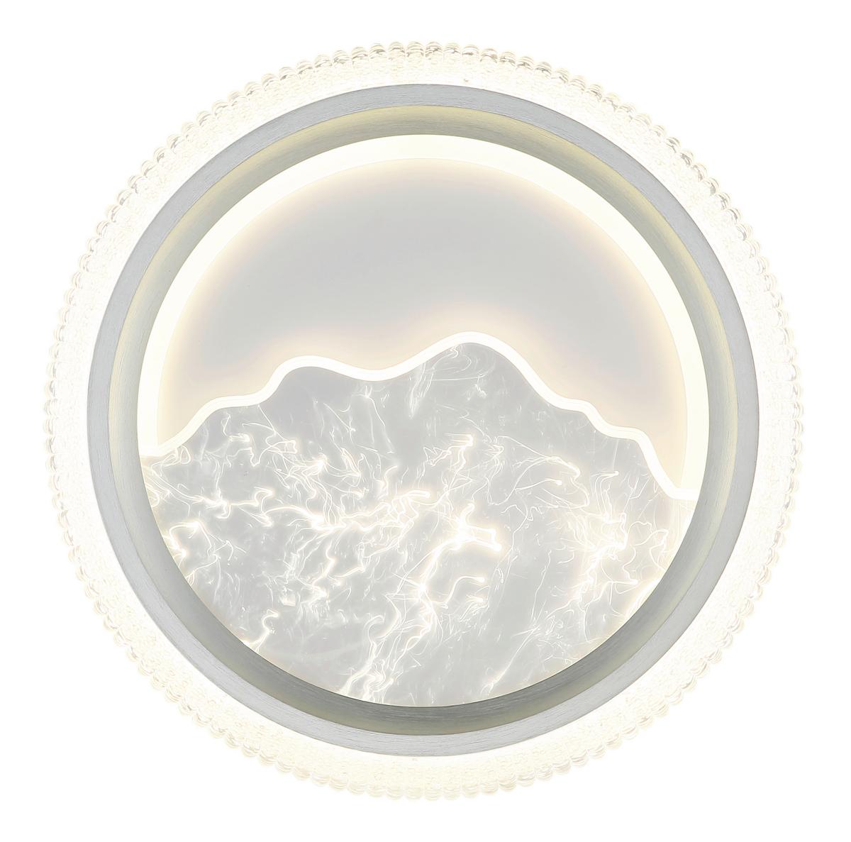 LED-Deckenleuchte 3000/4200/6000k - Sandfarben/Klar, Basics, Kunststoff/Metall (39,5/5,5cm)