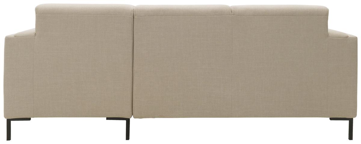 Ecksofa Looks Vii - Beige/Schwarz, Design, Textil (214/146cm) - LOOKS by W.Joop