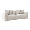Bigsofa Cowboy - Creme/Schwarz, MODERN, Textil (280/72/109cm)