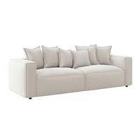 Bigsofa Cowboy - Creme/Schwarz, MODERN, Textil (280/72/109cm)