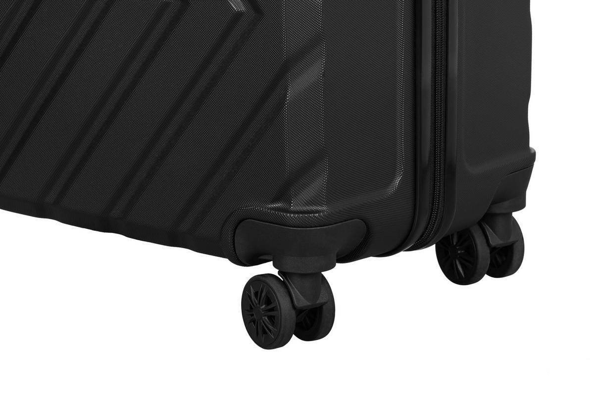 Reisekofferset Bruce - Schwarz, KONVENTIONELL, Kunststoff/Textil - Ondega