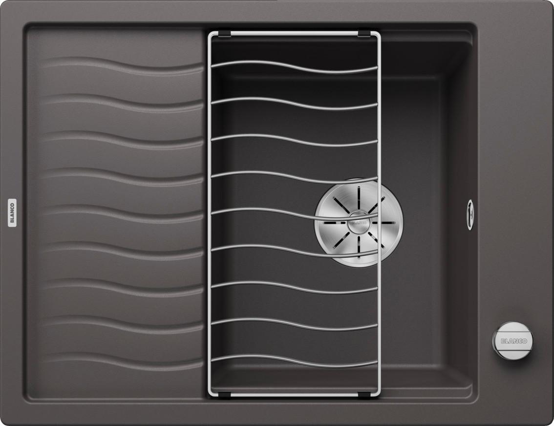 Spüle Elon 45 S - Grau, Basics (65/50/19cm) - Blanco