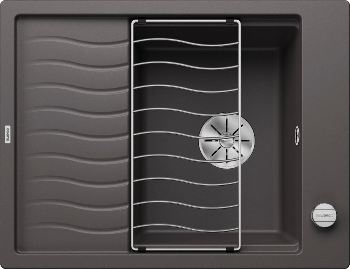 Spüle Elon 45 S - Grau, Basics (65/50/19cm) - Blanco