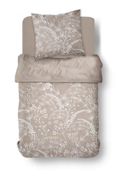 POSTEĽNÁ BIELIZEŇ QC, 70X90/140X200cm - svetlohnedá, Modern, textil (140/200cm)