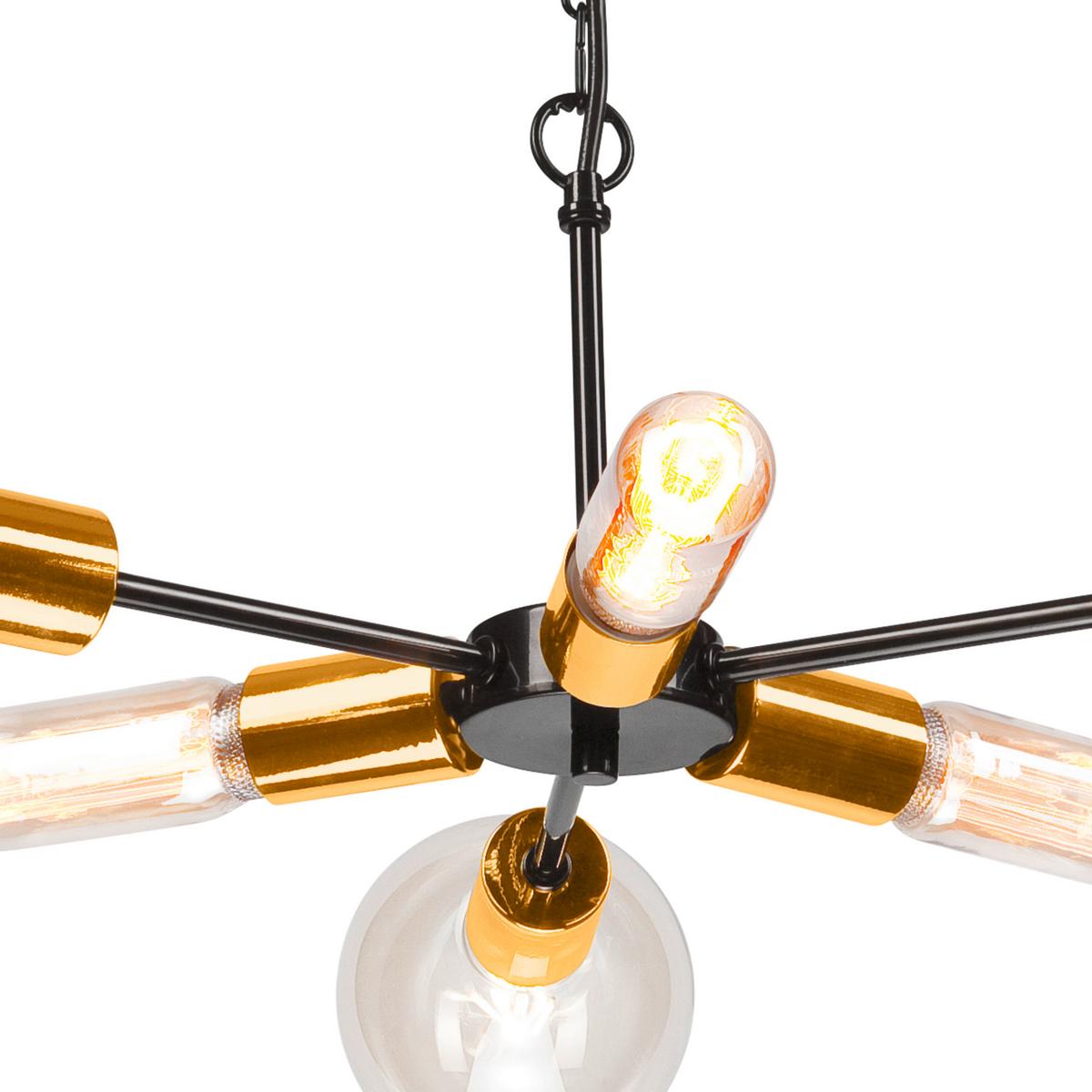 Hängeleuchte 42770 Starla - Goldfarben, Design (74/34/74cm)