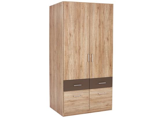 ŠATNÁ SKRIŇA AALEN-EXTRA - sivá, Konvenčný, kompozitné drevo (91/197/54cm) ŠATNÁ SKRIŇA AALEN-EXTRA - sivá, Konvenčný, kompozitné drevo (91/197/54cm)