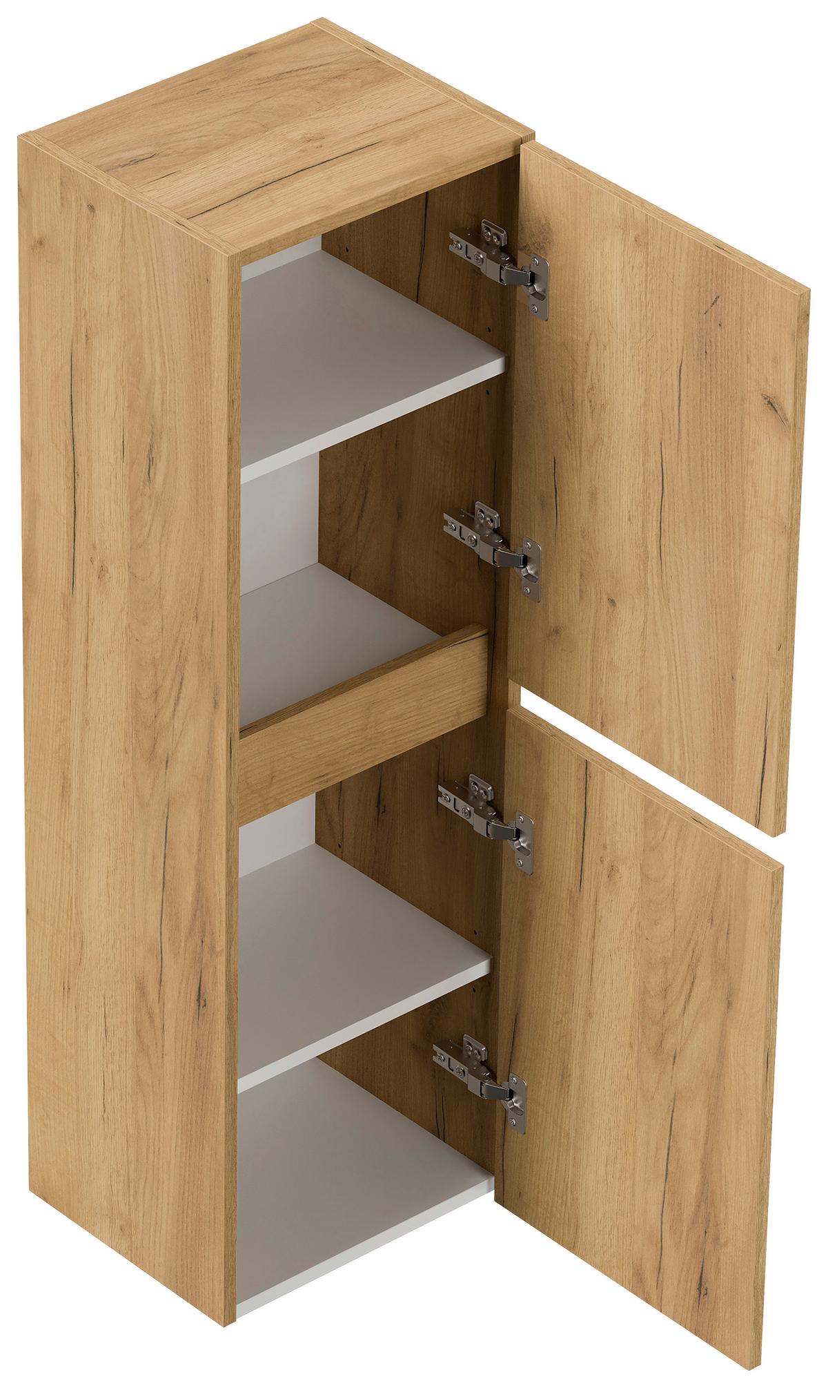 Midischrank Limes Eiche Dekor B: 35,2 cm - Eichefarben, MODERN, Holzwerkstoff (35,2/112,2/30,1cm) - MID.YOU