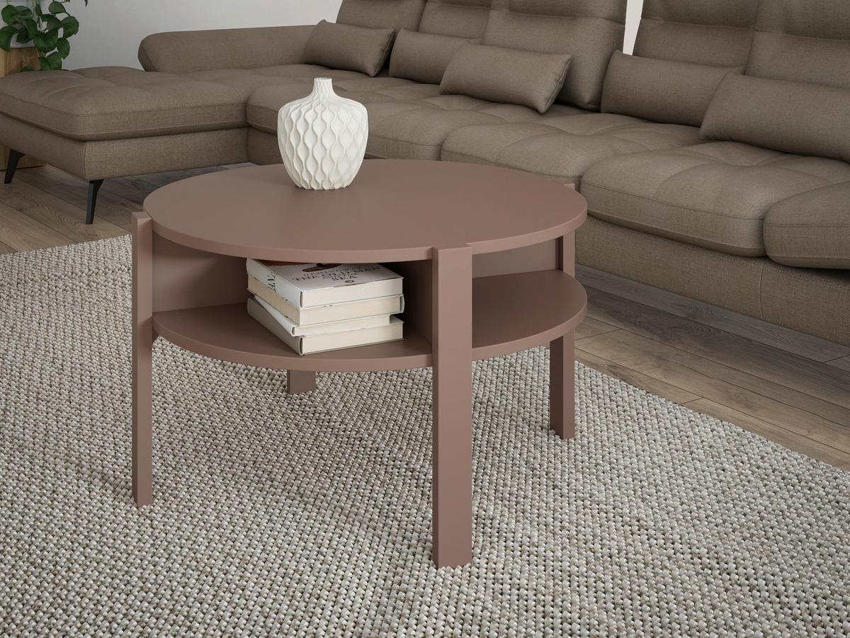 KONFERENČNÝ STOLÍK TOBAGO - terakotová, Design, kompozitné drevo (74,4/45,5cm) - Carryhome