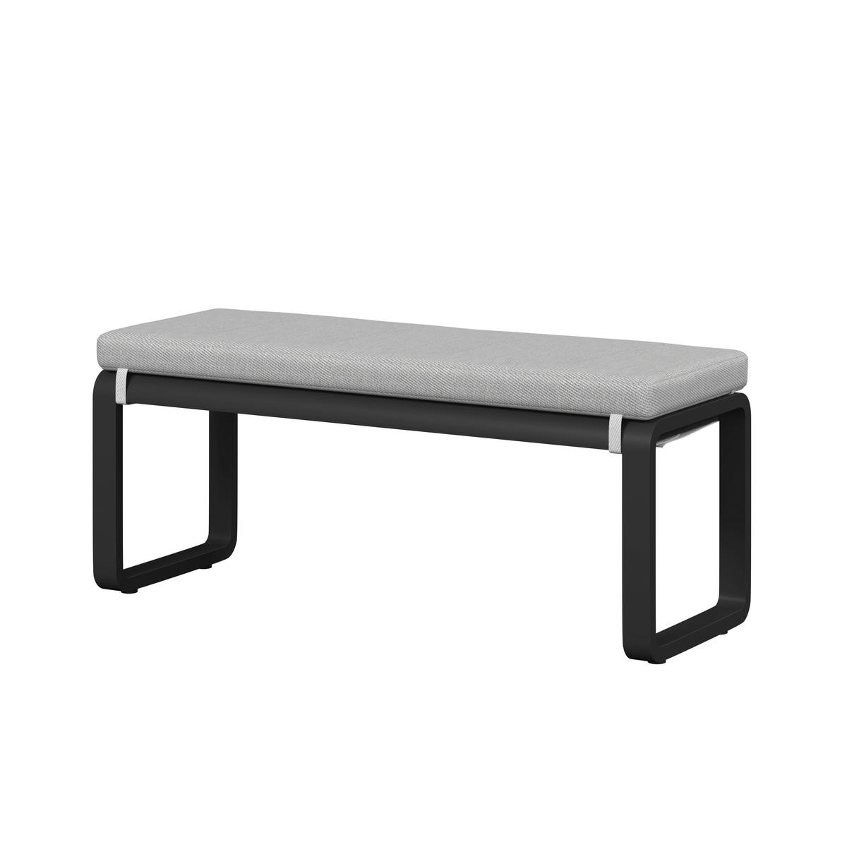 JEDÁLENSKÁ TERASOVÁ SÚPRAVA ARUBA - čierna/farba hrušky, Modern, kov/textil - Bessagi Garden