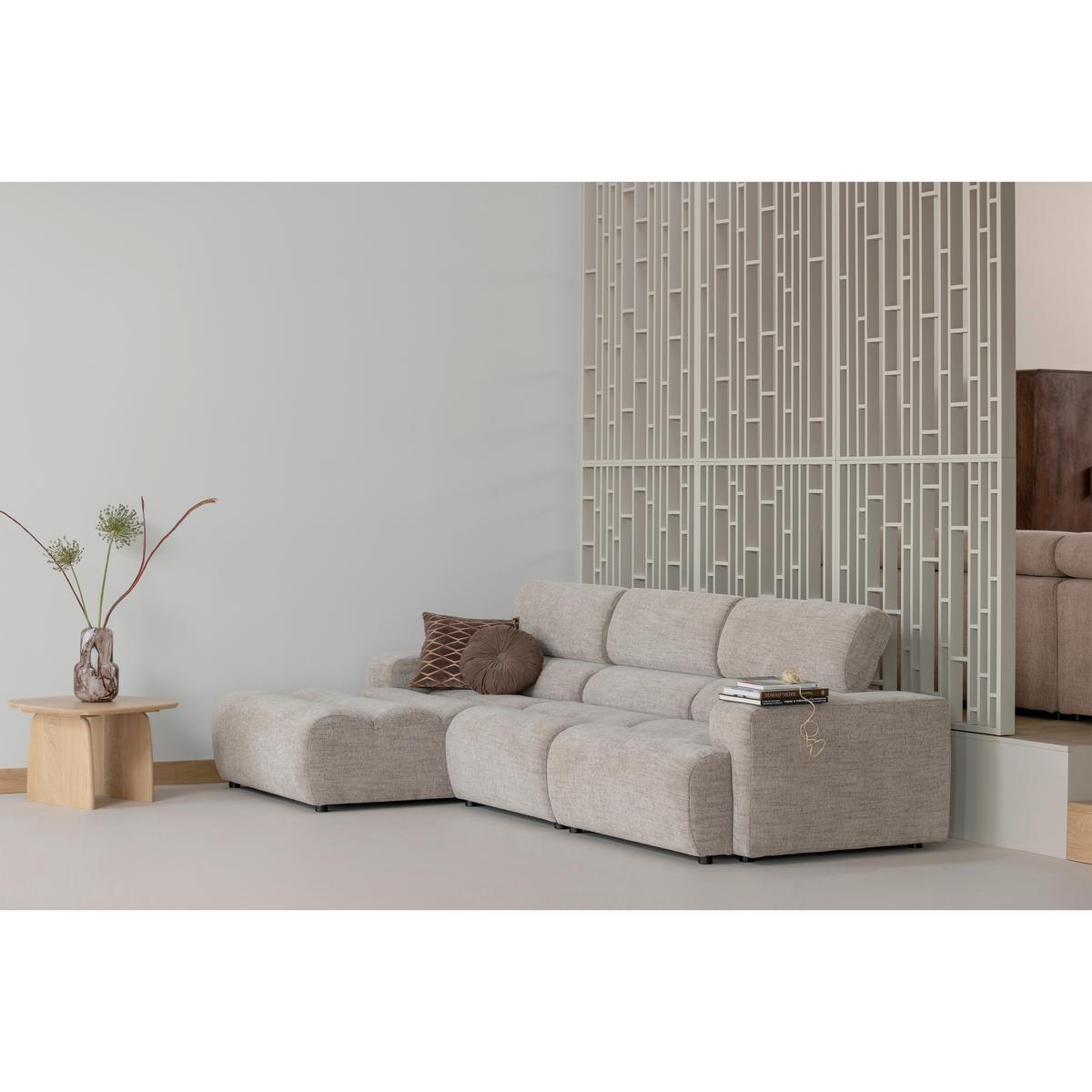 SOFAELEMENT Novi Naturfarben B: 109cm - Schwarz/Naturfarben, Design, Textil (109/86/173cm) - Livetastic