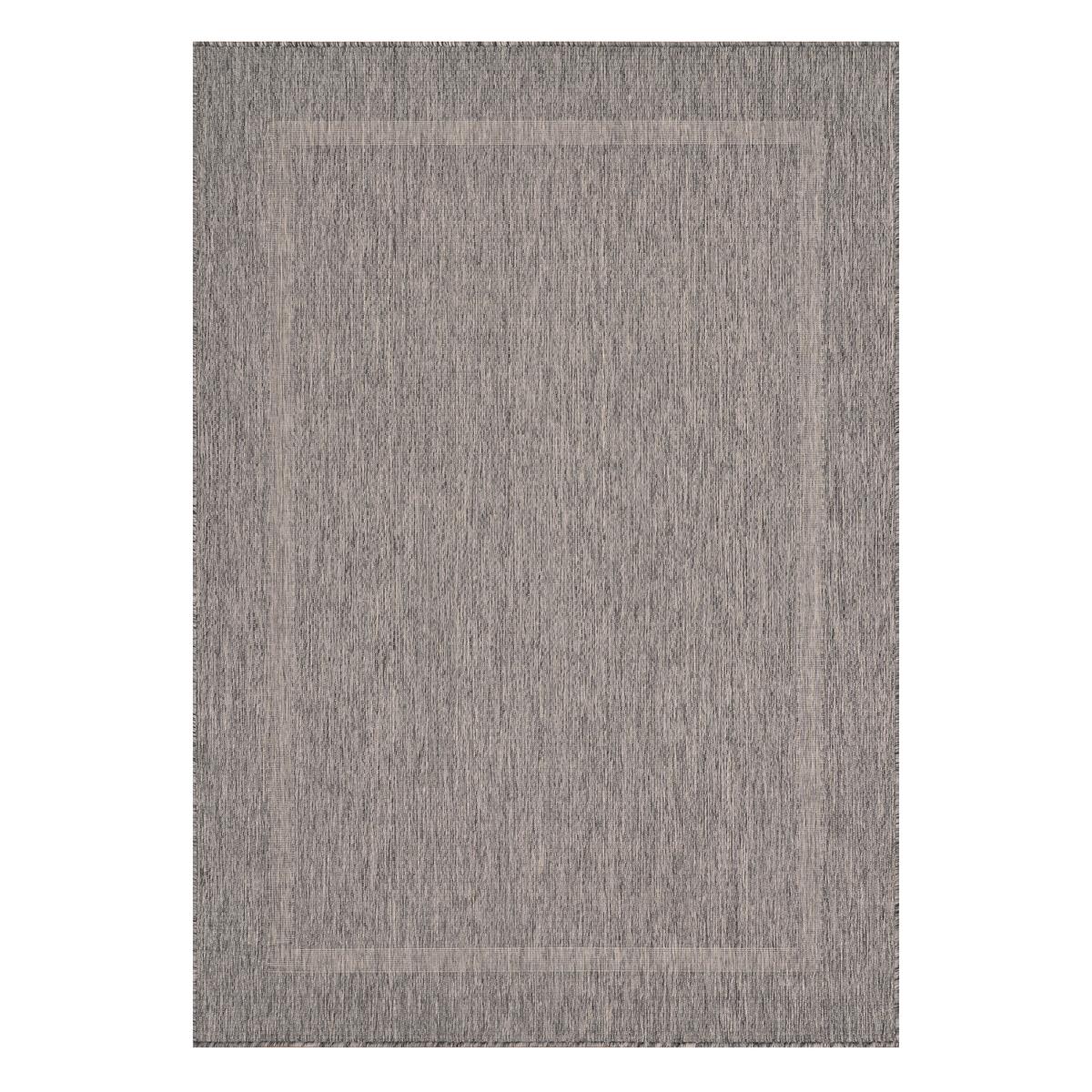 Flachwebteppich Relax - Grau, Basics, Textil (60/100cm) - Novel