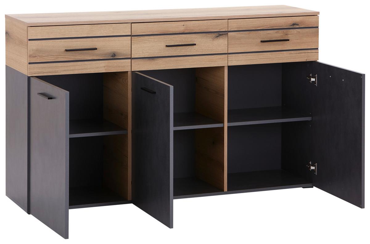 Kommode B: 150 Cm Limit Coast Evoke Eiche Dekor/matera - MODERN, Holzwerkstoff (150/91/40cm) - Ondega