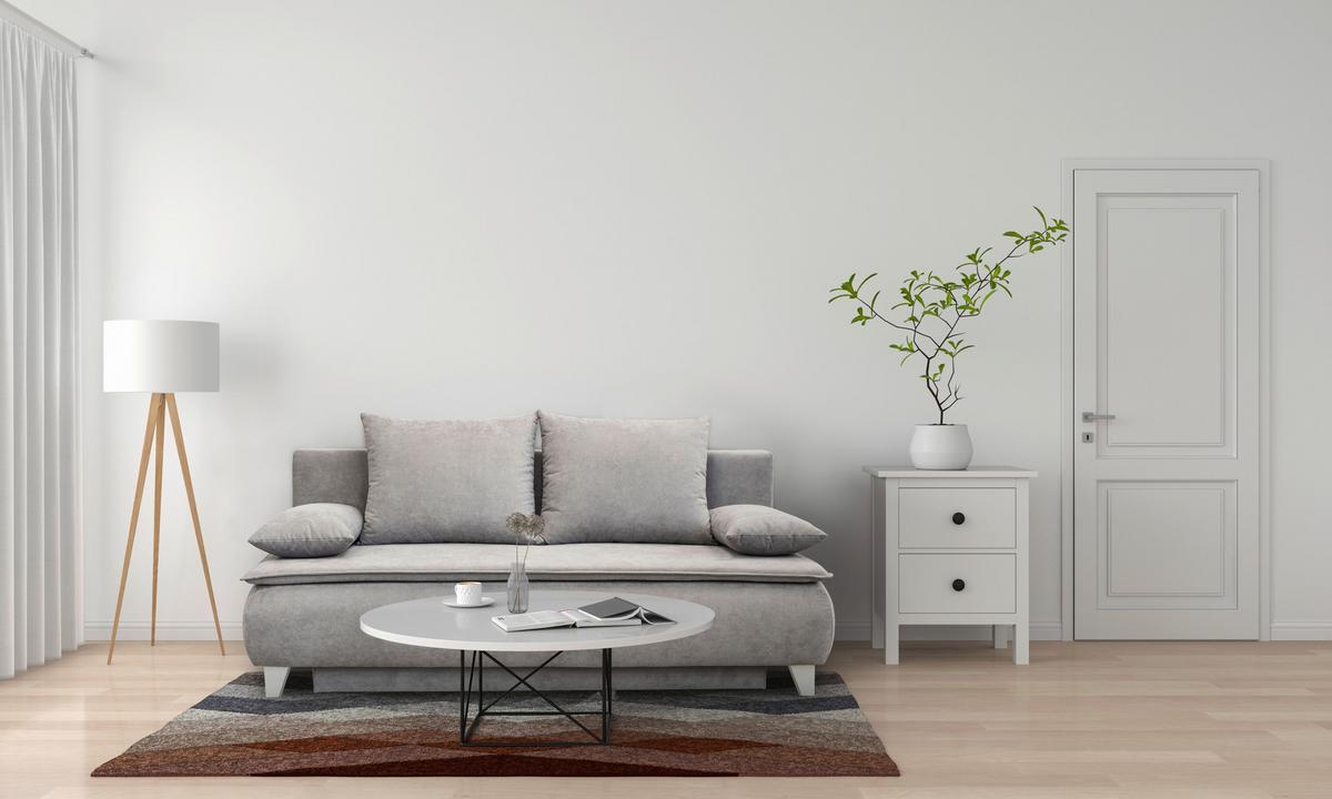 POHOVKA BOXSPRING Mona, sivá - svetlosivá, Modern, textil (208/100/106cm)