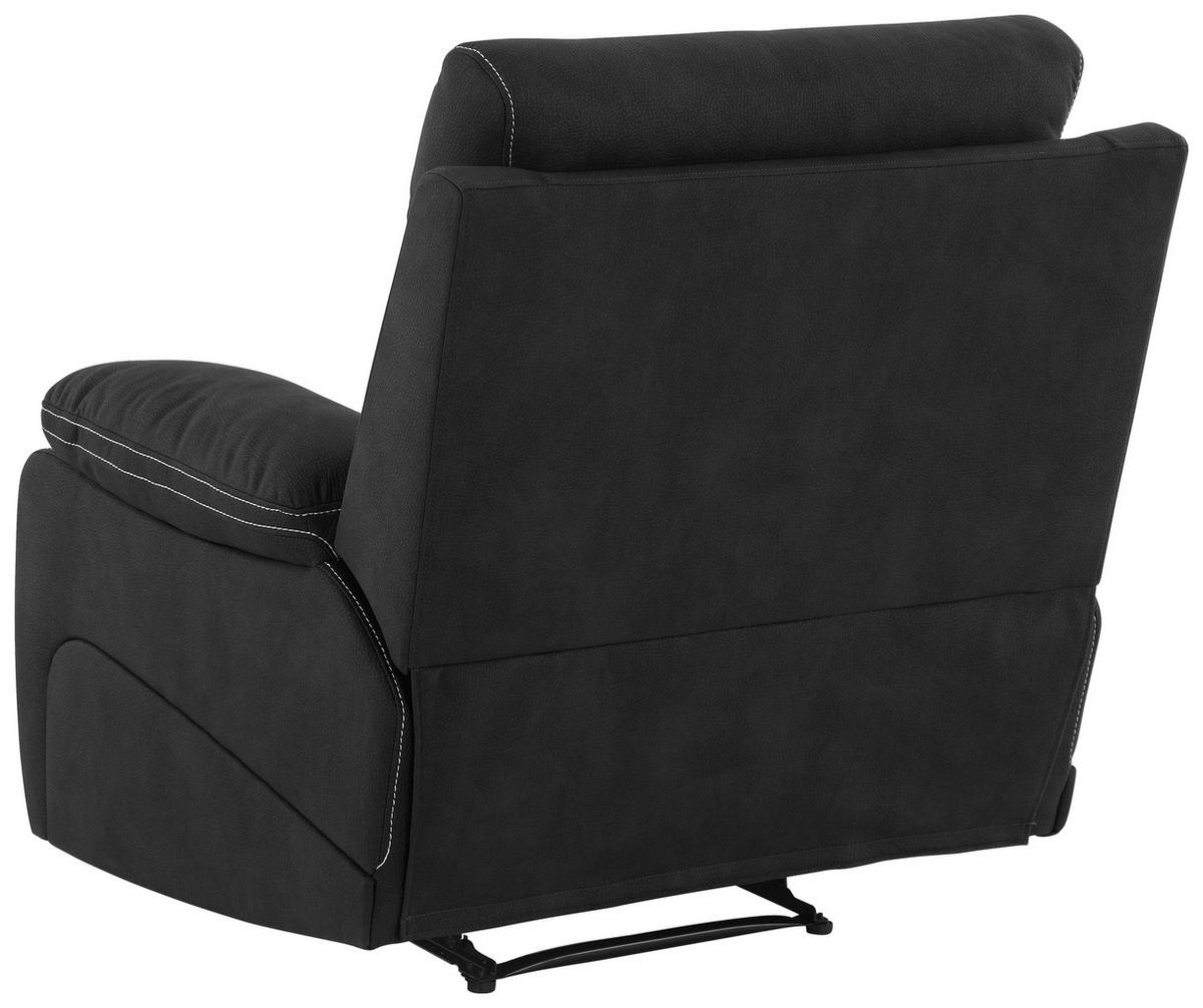 Relaxačné kreslo EMBER, čierna, s relaxačnou funkciou - čierna, Konventionell, kov/textil (98,5/103/96cm) - Livetastic