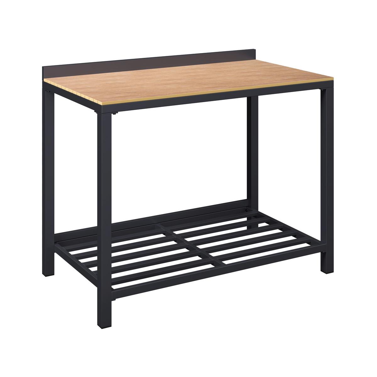 Outdoorküche Bern - Anthrazit/Naturfarben, Basics, Kunststoff/Metall (110/90/61cm) - Beldano