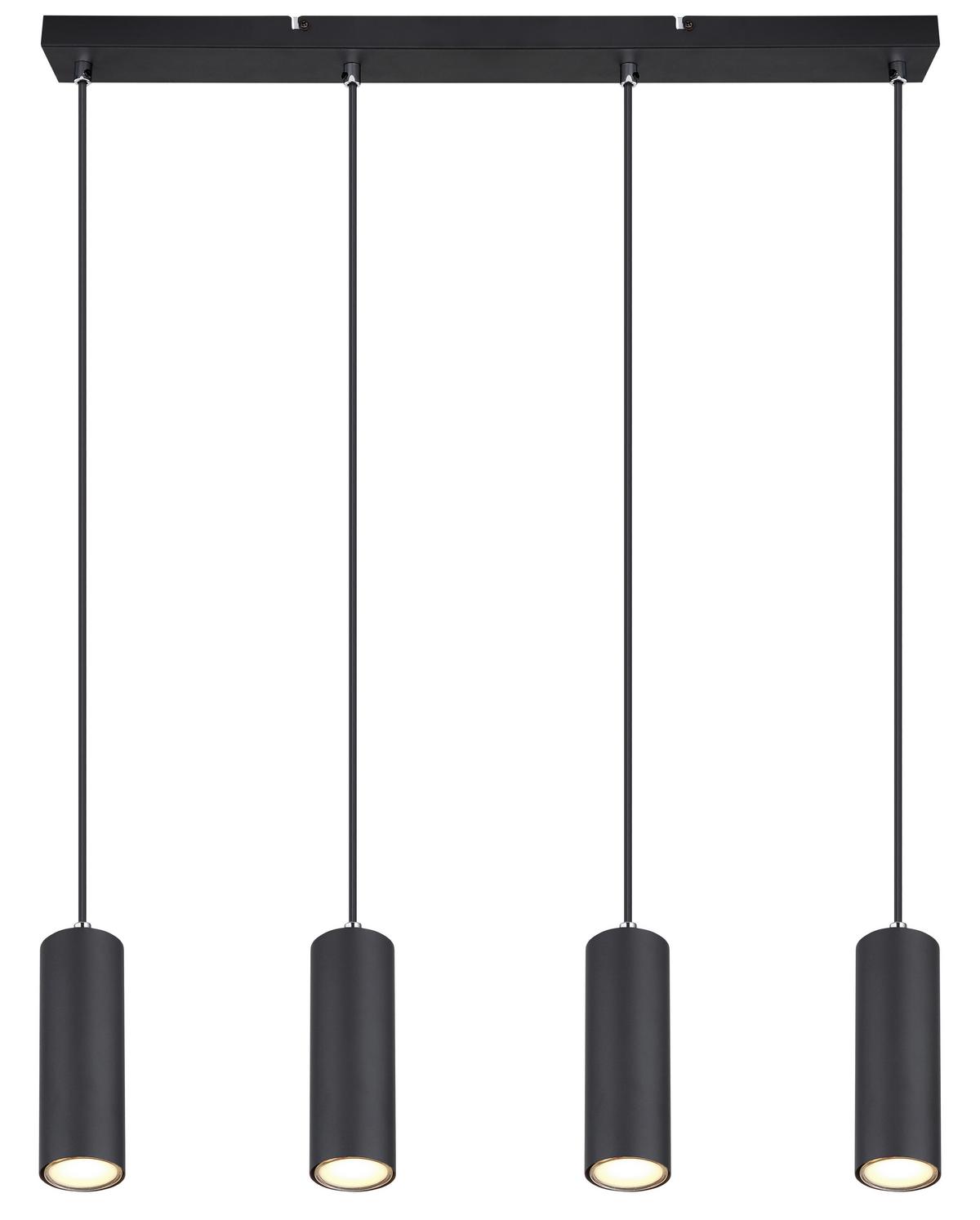 ZÁVĚSNÉ SVÍTIDLO ROBBY - černá, Design, kov (65/6/120cm) - Globo