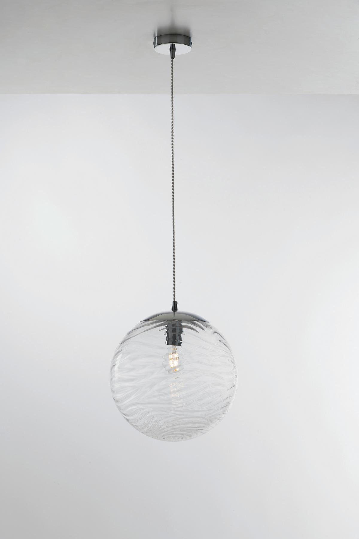 Hängeleuchte I-Nereide-G-S1 Tr - Transparent, KONVENTIONELL, Glas (33/33,4cm)