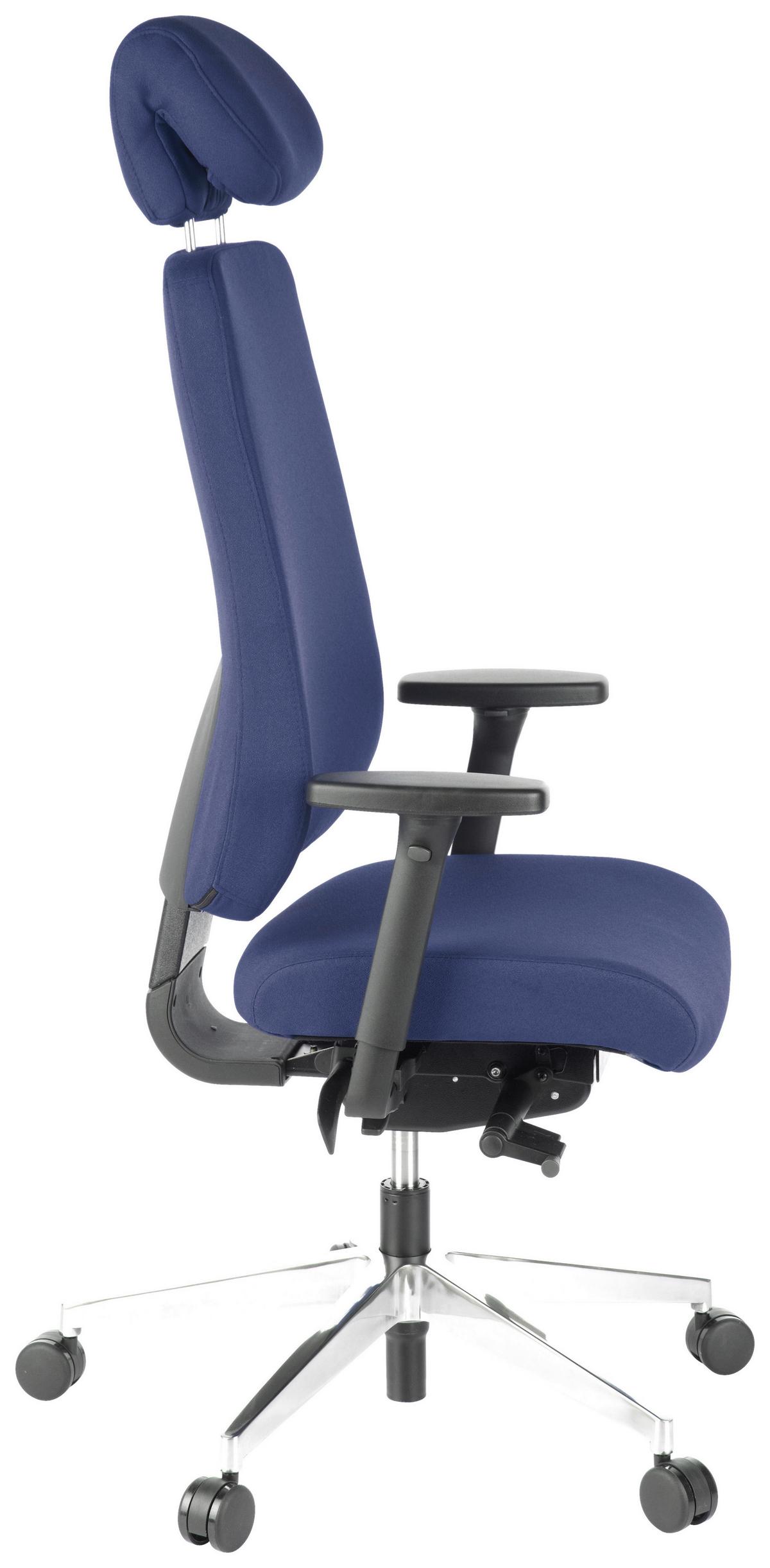 Drehstuhl Pro-Tec 400 Dunkelblau - Dunkelblau, MODERN, Kunststoff/Textil (70/148/65cm) - MID.YOU