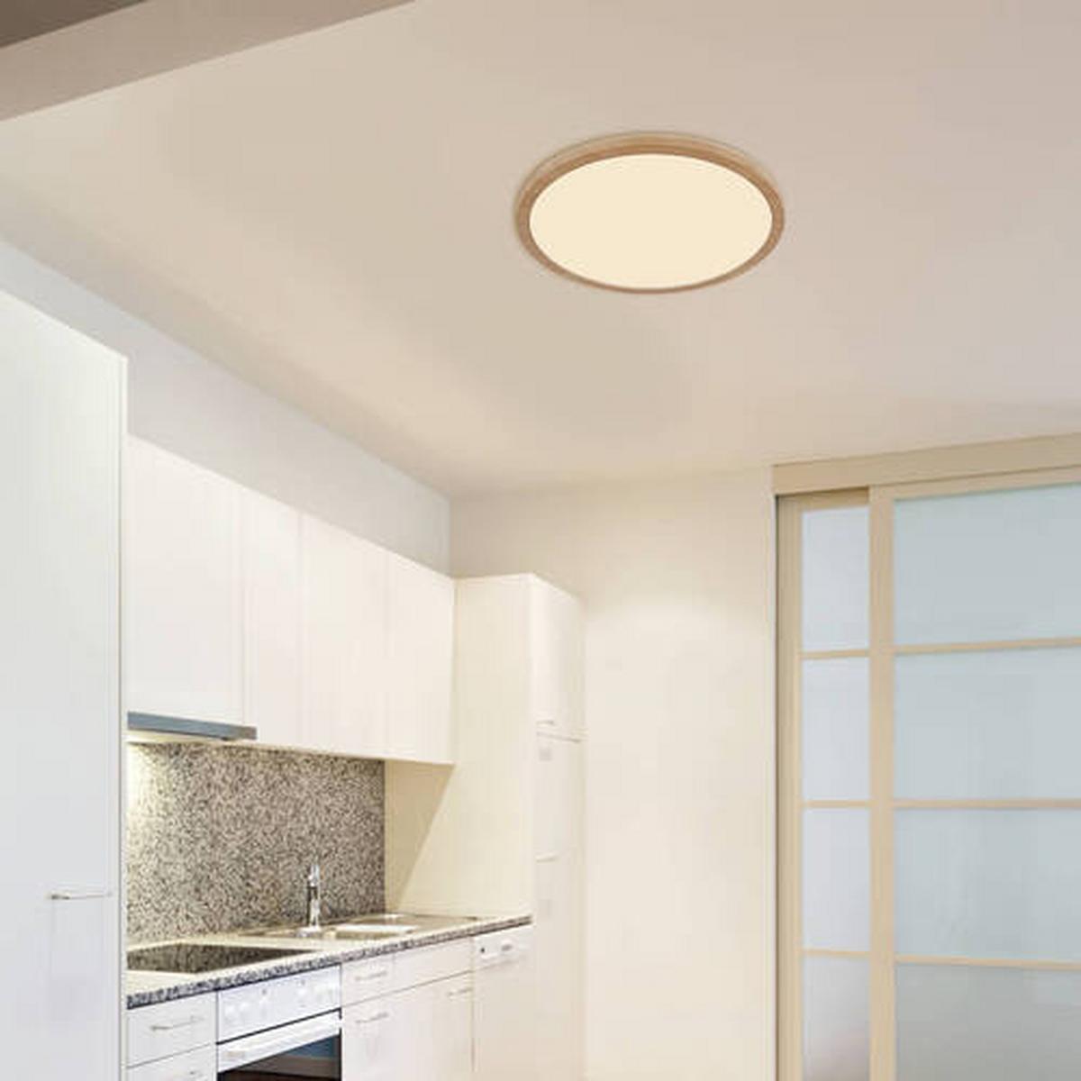 LED-Deckenleuchte 41562-24ww - Opal/Weiß, Natur, Kunststoff (42/2,5cm) - Globo