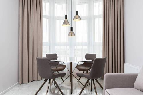 Led-hängeleuchte 15741-3 - Schwarz, Design, Glas/Metall (42/150cm) - Globo