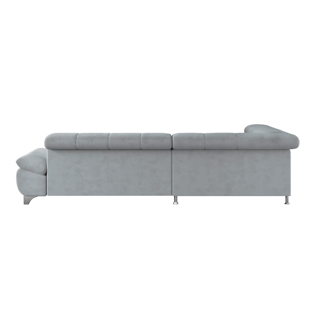 Ecksofa Gemini Grau, B: 234cm - Chromfarben/Grau, KONVENTIONELL, Textil (234/312cm)