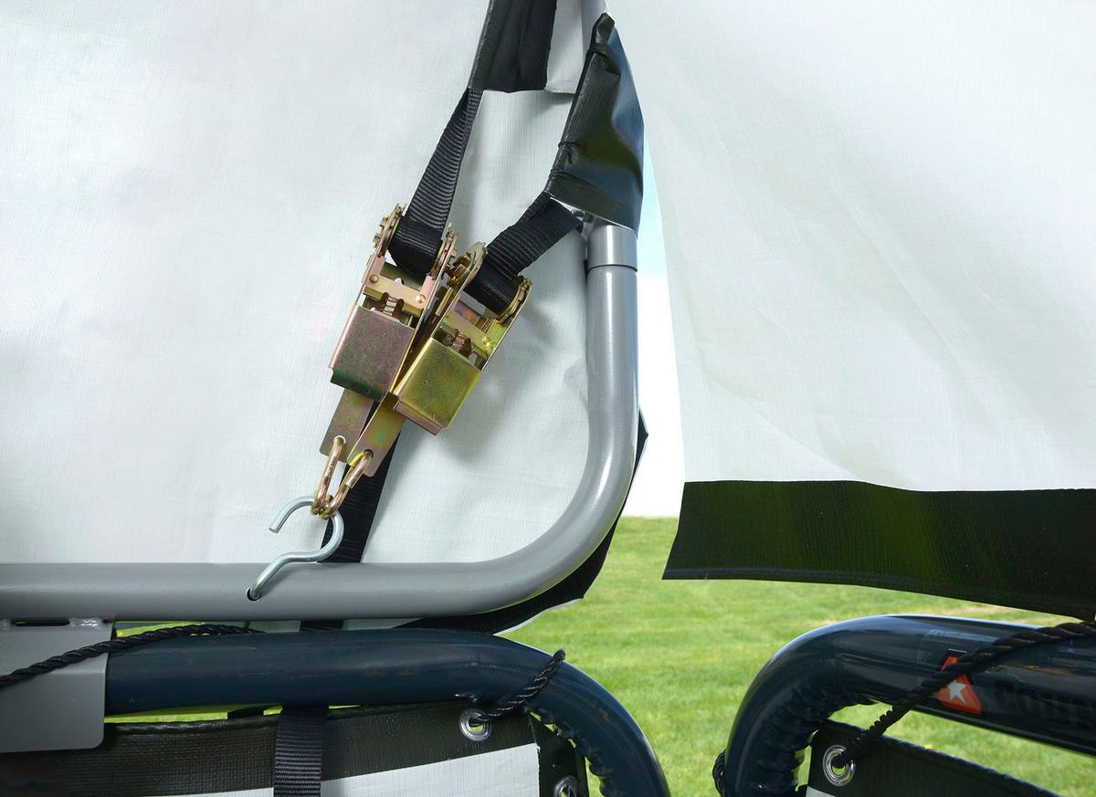 Zeltgarage Shelterlogic - Dunkelgrün, Basics, Kunststoff (370/150cm)