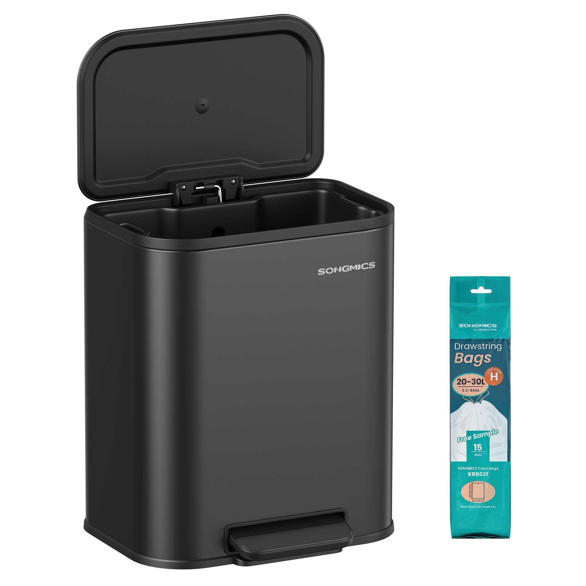 Abfallsammler Schwarz B: 36,6cm