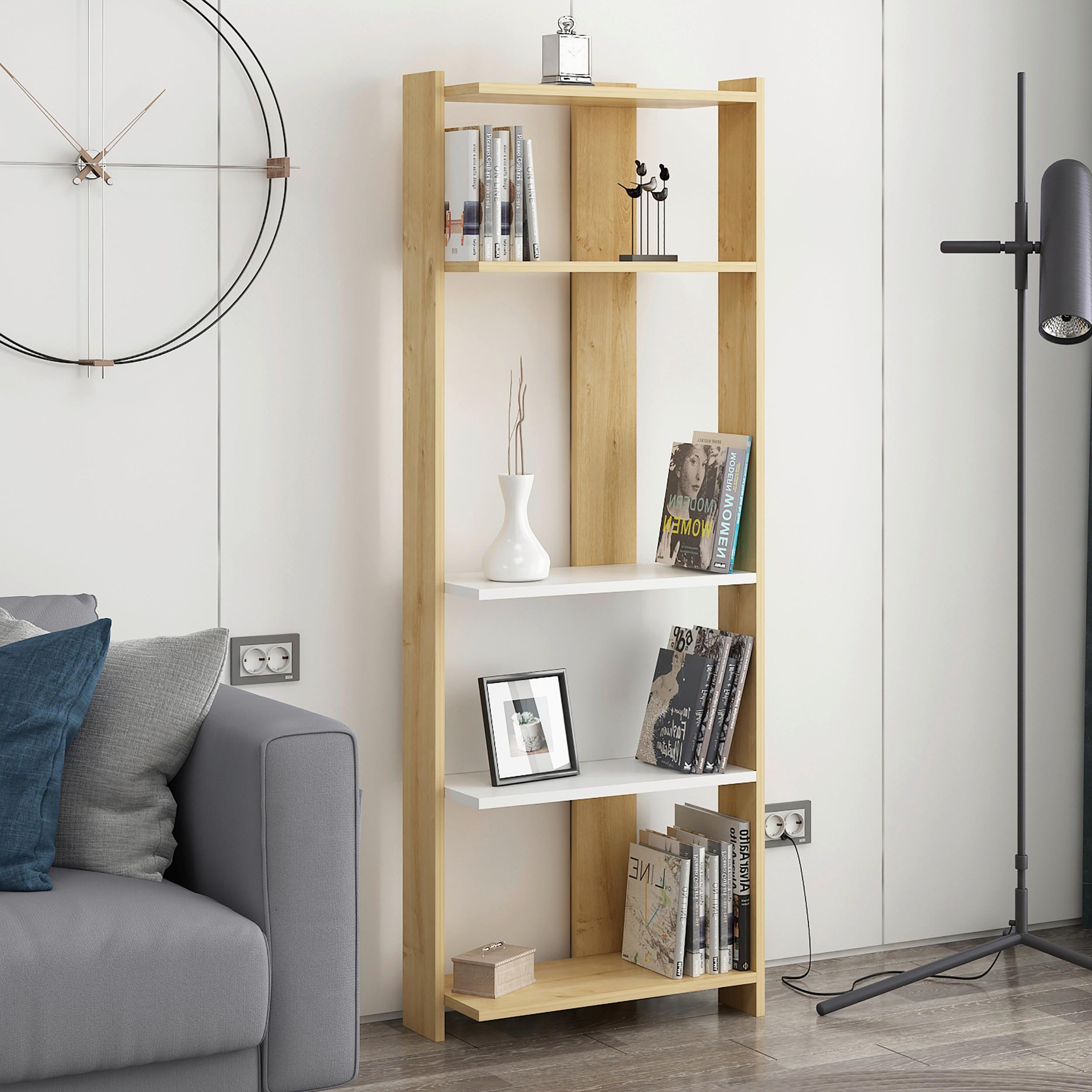 Regal Abis 165 cm Eiche Dekor - Eichefarben, Design, Holzwerkstoff (58,6/165/26,8cm) - MID.YOU