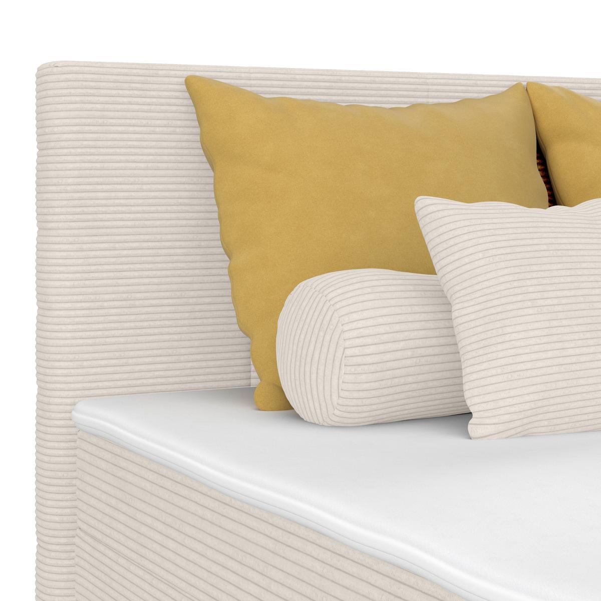Kárpitozott Ágy Adria 160/200cm - Pezsgő, Konventionell, textil/fa (160/200cm)