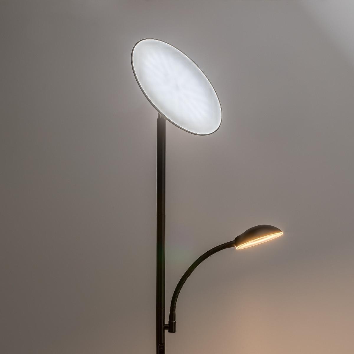Led Állólámpa Halina Fekete - fekete, Basics, fém - Rabalux