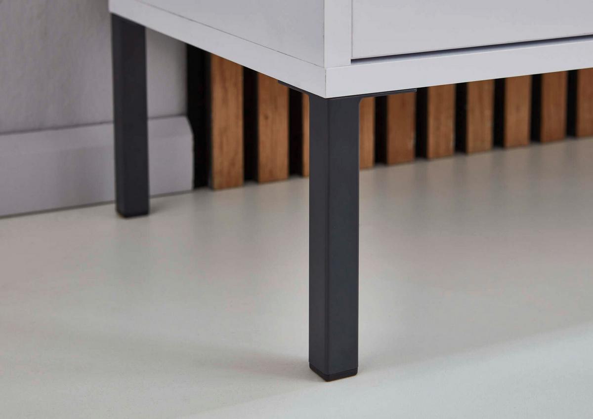 Sideboard Mailand 5 B: 237 cm Petrol - Anthrazit/Petrol, MODERN, Holzwerkstoff (237/86/33cm) - MID.YOU