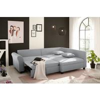 Ecksofa Liz Grau S: 252x175 Cm - Schwarz/Grau, MODERN, Textil (252/175cm) - Livetastic