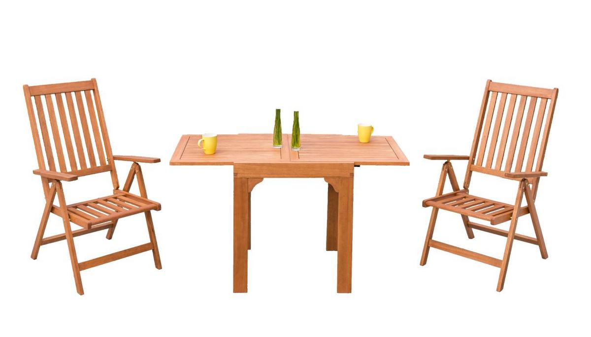 Balkonset Vitoria - Naturfarben, MODERN, Holz - Gardenson