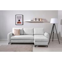 Ecksofa Moli, Grau S: 236x148 cm - Schwarz/Grau, Design, Textil (236/148cm) - MID.YOU