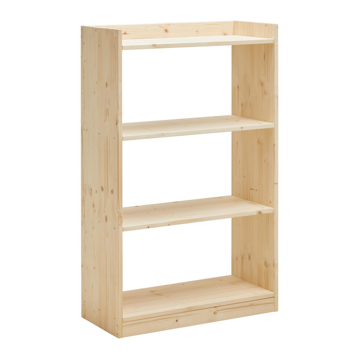 REGÁL WOODY II -TOP- - přírodní barvy, Natur, dřevo (70/115/32cm) - Based