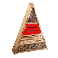 Insektenhotel Trigon - Rot, Basics, Holz (36,5/48,5/9,5cm)