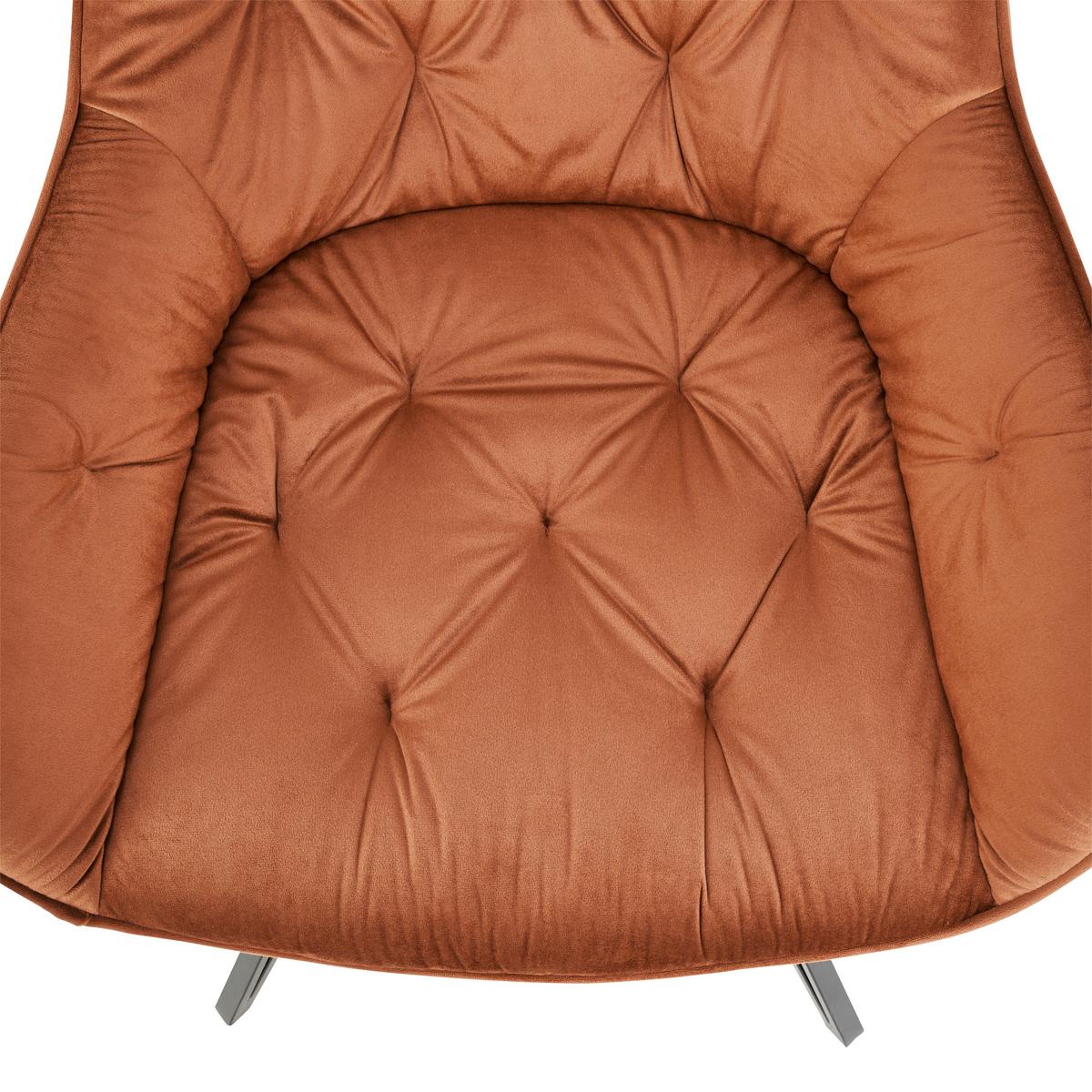 Armlehnstuhl Cardiff - Schwarz/Braun, LIFESTYLE, Holz/Textil (61/82/62cm) - Livetastic