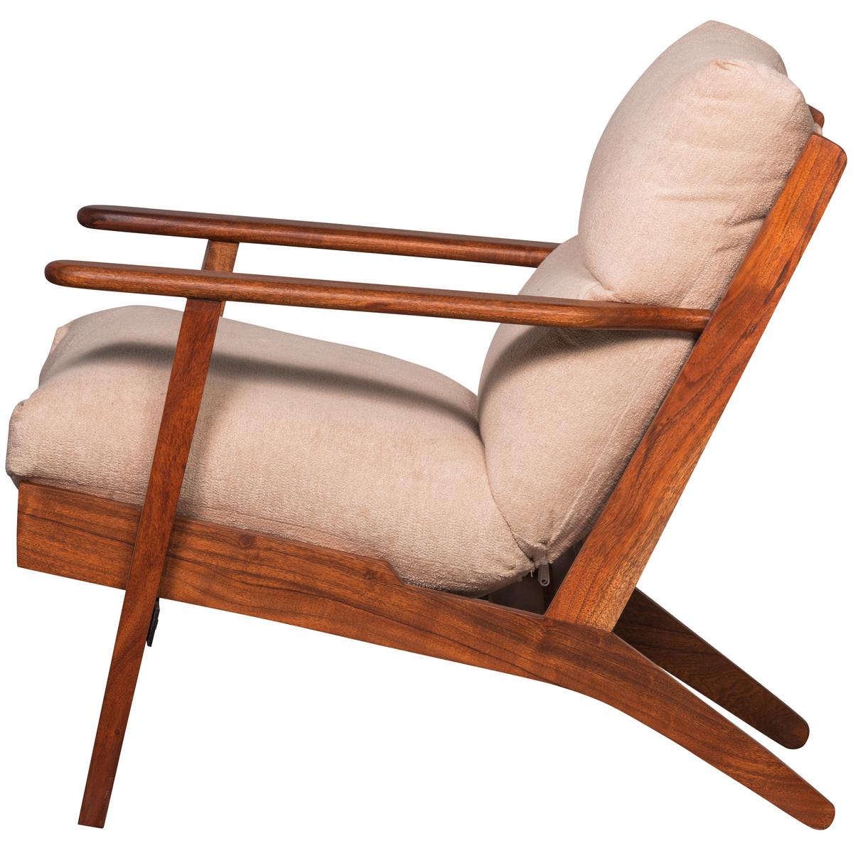 Sessel Houston Naturfarben B: 71 cm - Naturfarben/Akaziefarben, Design, Holz/Textil (71/86/71cm) - Livetastic