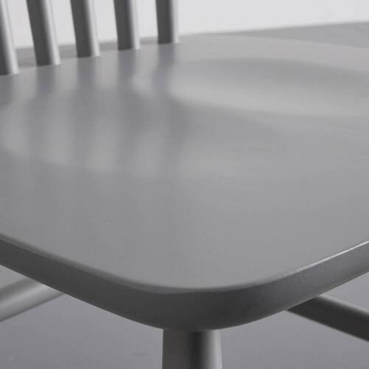 Sada židlí z masivu PEDRO šedá 2ks - šedá, Moderní, dřevo (48/89/52cm) - Bessagi Home