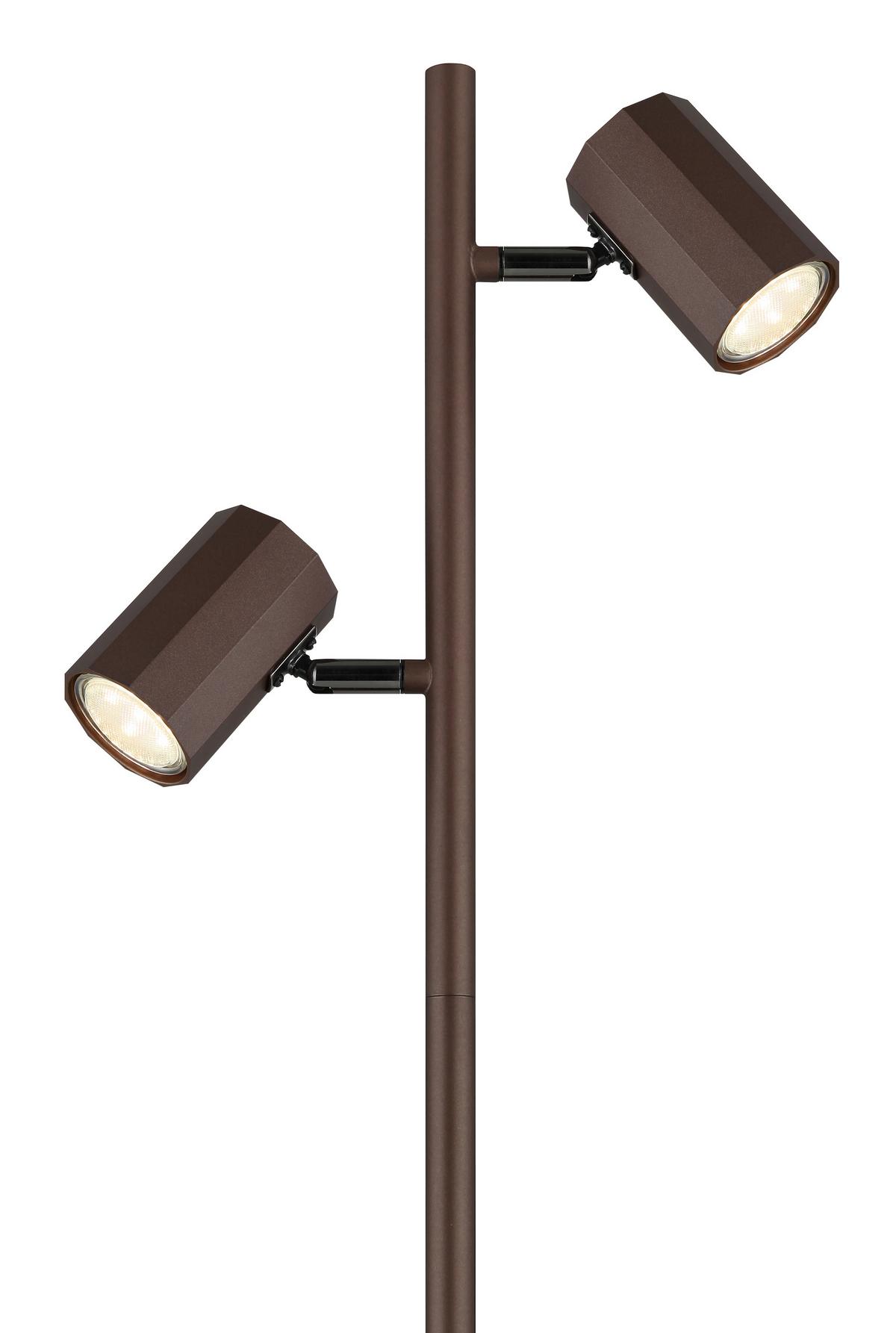 Stehleuchte 57919s - Bronzefarben, Design, Metall (27/22/158cm) - Globo