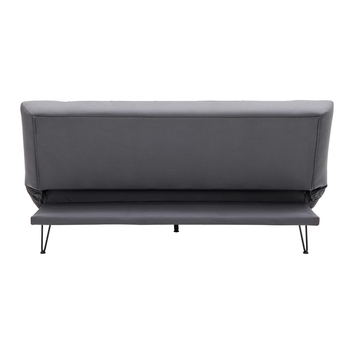 Rozkladacia pohovka GELI - čierna/tmavosivá, Modern, kov/drevo (192/88/97cm) - P & B