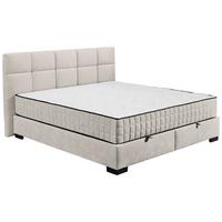 Boxbett Nagol A - Beige/Schwarz, MODERN, Holzwerkstoff/Textil (160/200cm) - MID.YOU