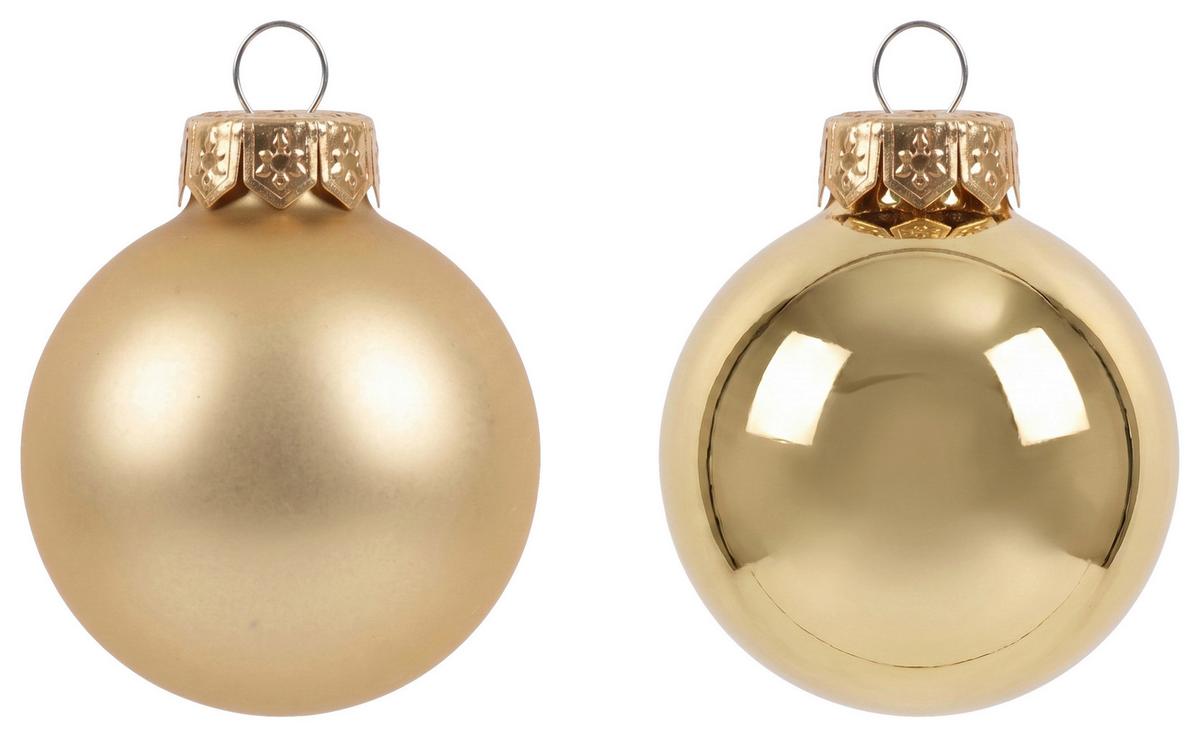 Baňka na vánoční stromeček NOEL -PAZ- - barvy zlata, sklo (6cm) - Mömax