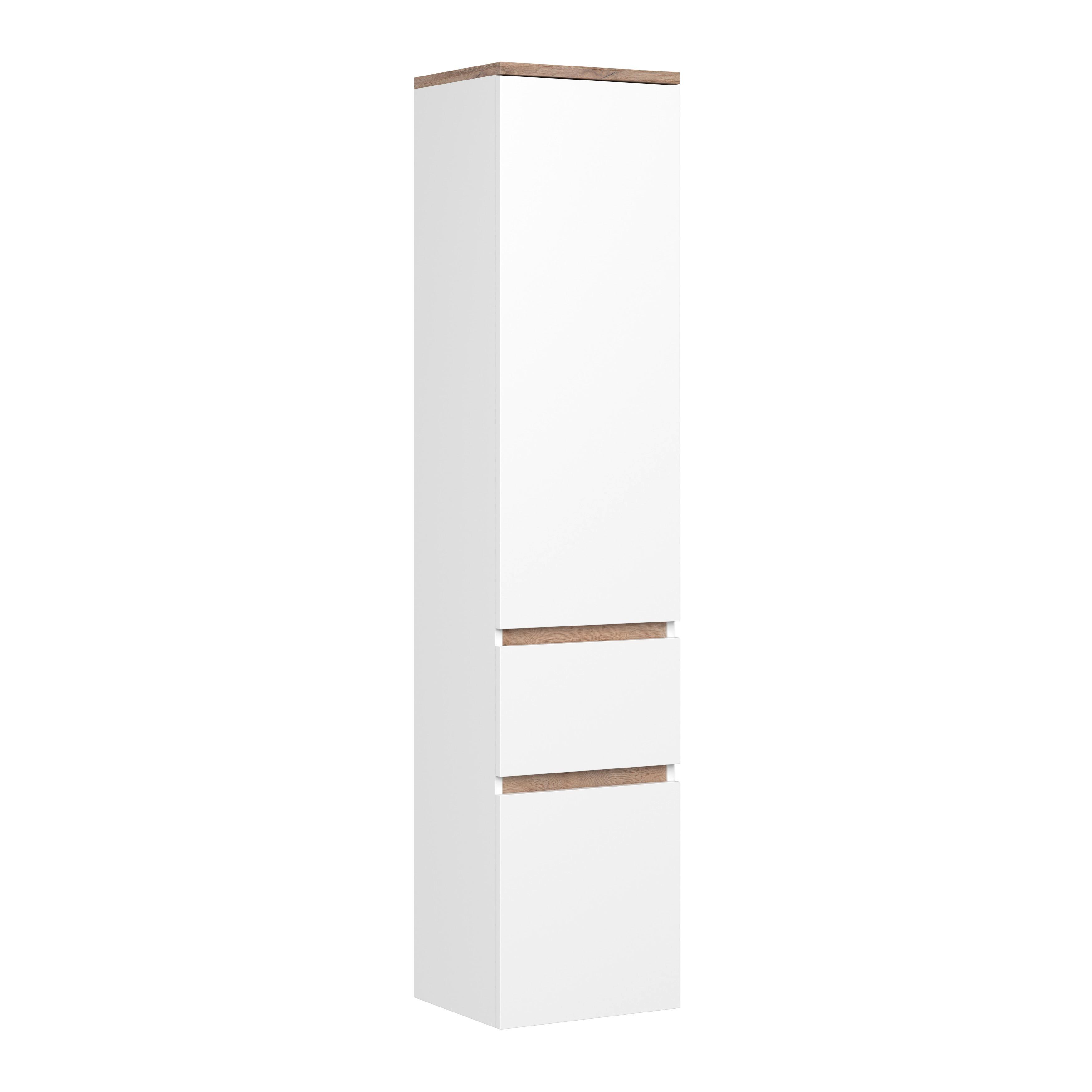 Badezimmer Hochschrank BHT: 40x182x35 cm grifflos