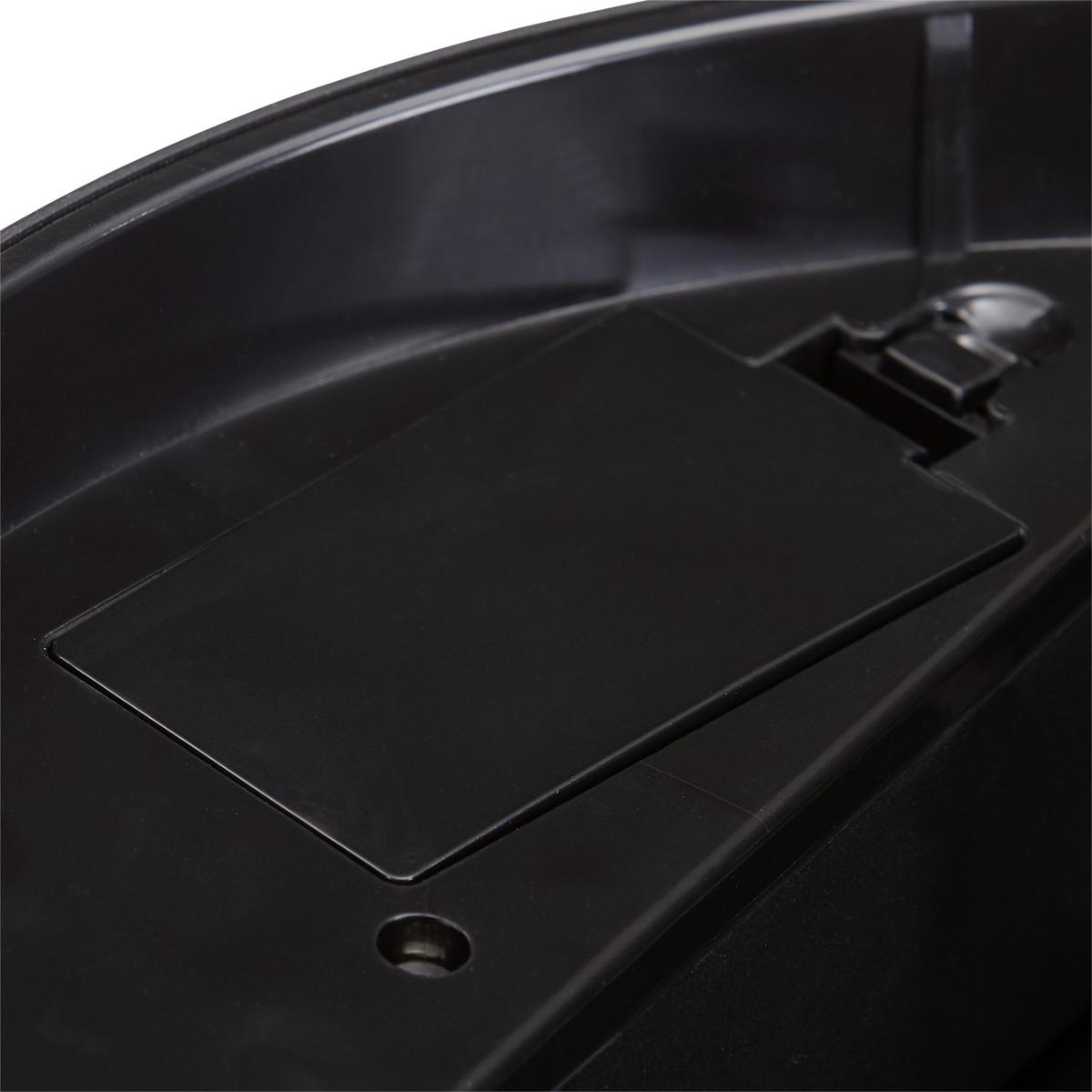 Mülleimer Carlee Mit Sensor 30 L Metall Silber - Silberfarben/Schwarz, Basics, Kunststoff/Metall (29,5/68cm) - Homezone